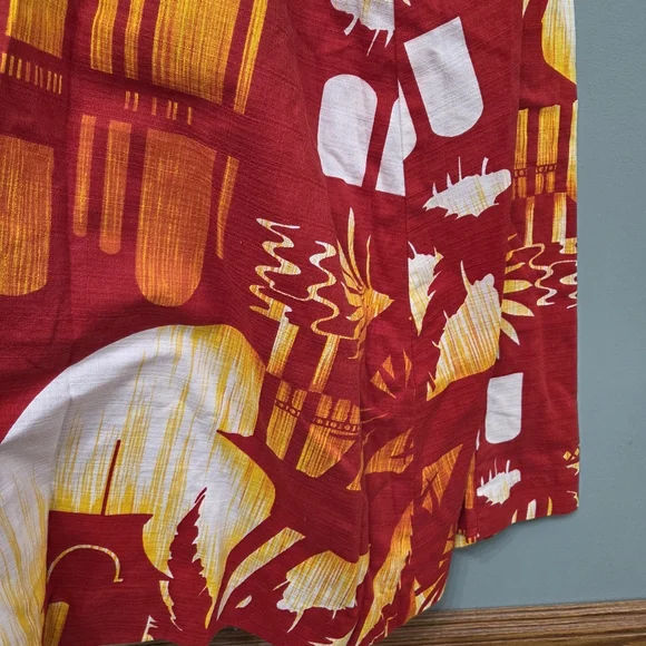 Vintage 70s Hukilau Fashions Elegant Red Halter Dress Art To Wear‎ Size XS Rare - Picture 15 of 16